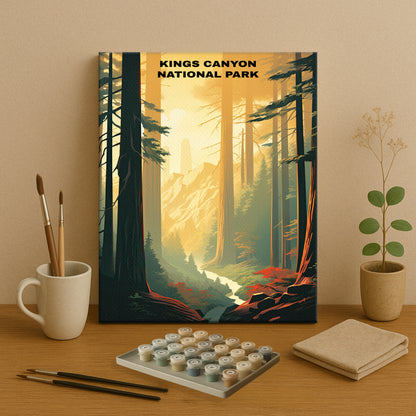 Kings Canyon National Park | Paint by Numbers Kit EasyArtJoy