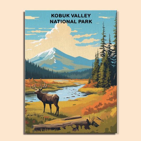 Kobuk Valley National Park (Original Edition) | Paint by Numbers Kit EasyArtJoy