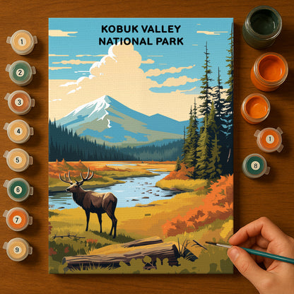 Kobuk Valley National Park (Original Edition) | Paint by Numbers Kit EasyArtJoy