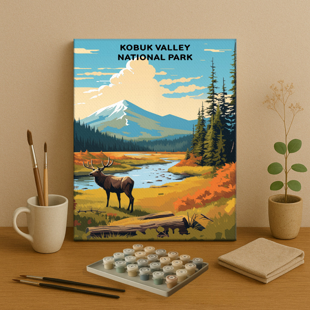 Kobuk Valley National Park (Original Edition) | Paint by Numbers Kit EasyArtJoy