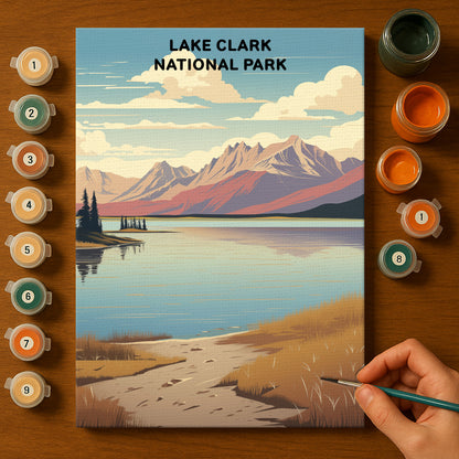 Lake Clark National Park (Original Edition) | Paint by Numbers Kit EasyArtJoy