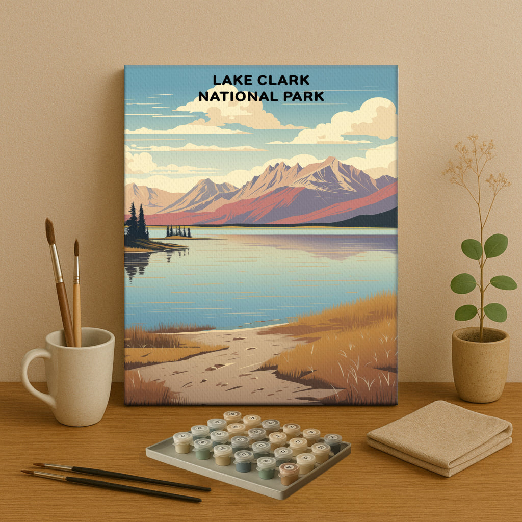 Lake Clark National Park (Original Edition) | Paint by Numbers Kit EasyArtJoy