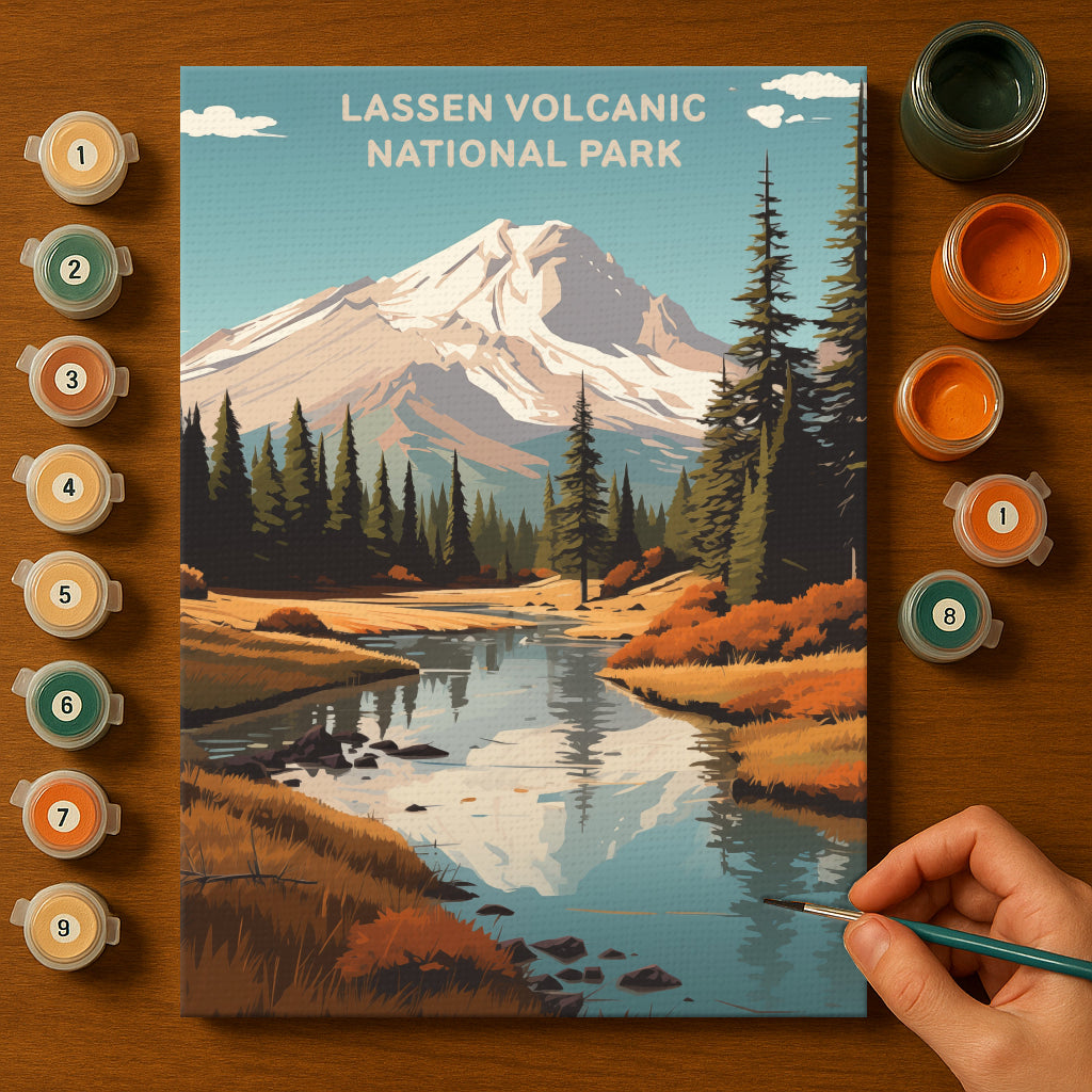 Lassen Volcanic National Park (Original Edition) | Paint by Numbers Kit EasyArtJoy
