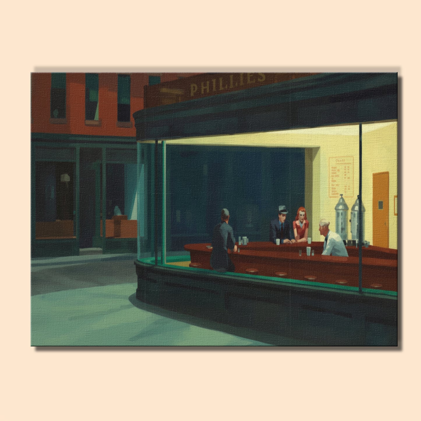 Late Night Diner Scene | Paint by Numbers Kit EasyArtJoy
