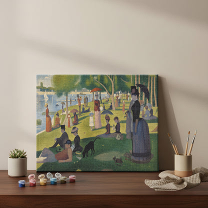 Lazy Sunday at the Riverside Park | Paint by Numbers Kit EasyArtJoy