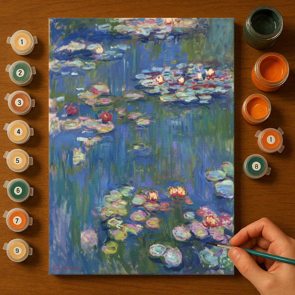 Lily Reflections | Paint by Numbers Kit EasyArtJoy
