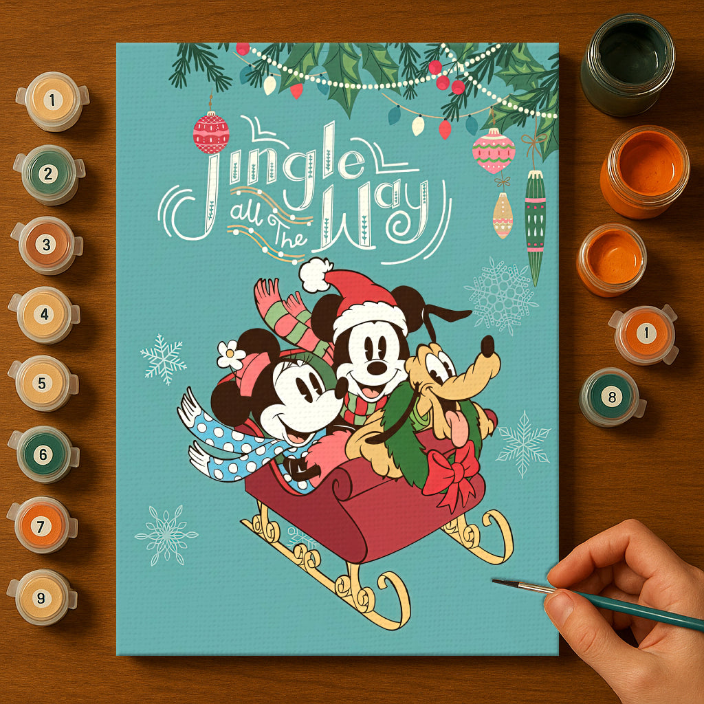 Magical Mouse Friends #42 | Paint by Numbers Kit EasyArtJoy