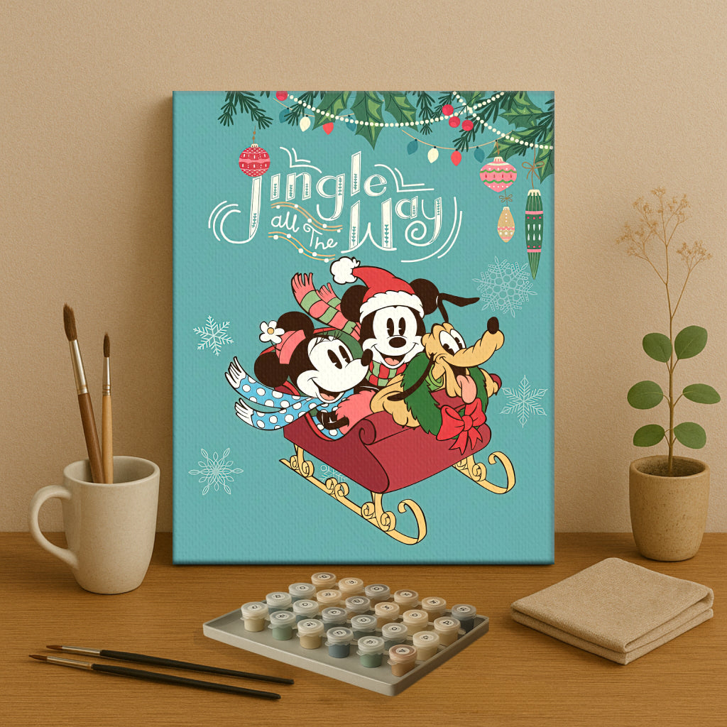 Magical Mouse Friends #42 | Paint by Numbers Kit EasyArtJoy