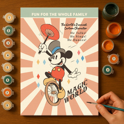 Magical Mouse Friends #6 | Paint by Numbers Kit EasyArtJoy