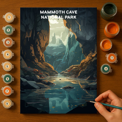 Mammoth Cave National Park (Original Edition) | Paint by Numbers Kit EasyArtJoy