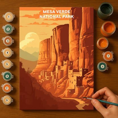 Mesa Verde National Park (Original Edition) | Paint by Numbers Kit EasyArtJoy