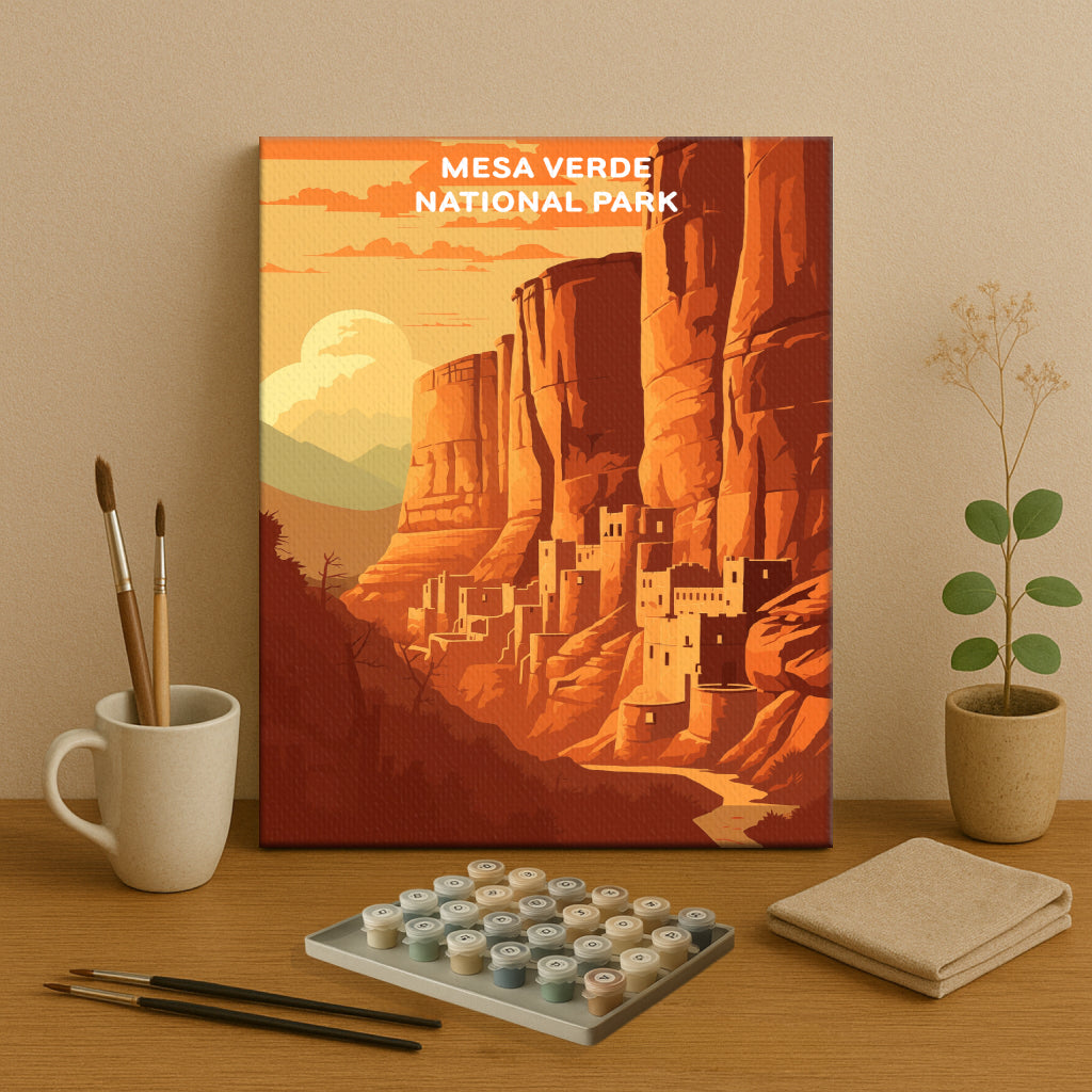 Mesa Verde National Park (Original Edition) | Paint by Numbers Kit EasyArtJoy