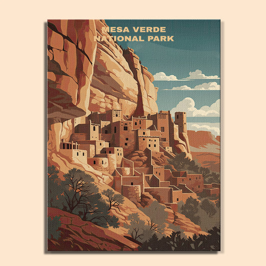 Mesa Verde National Park | Paint by Numbers Kit EasyArtJoy