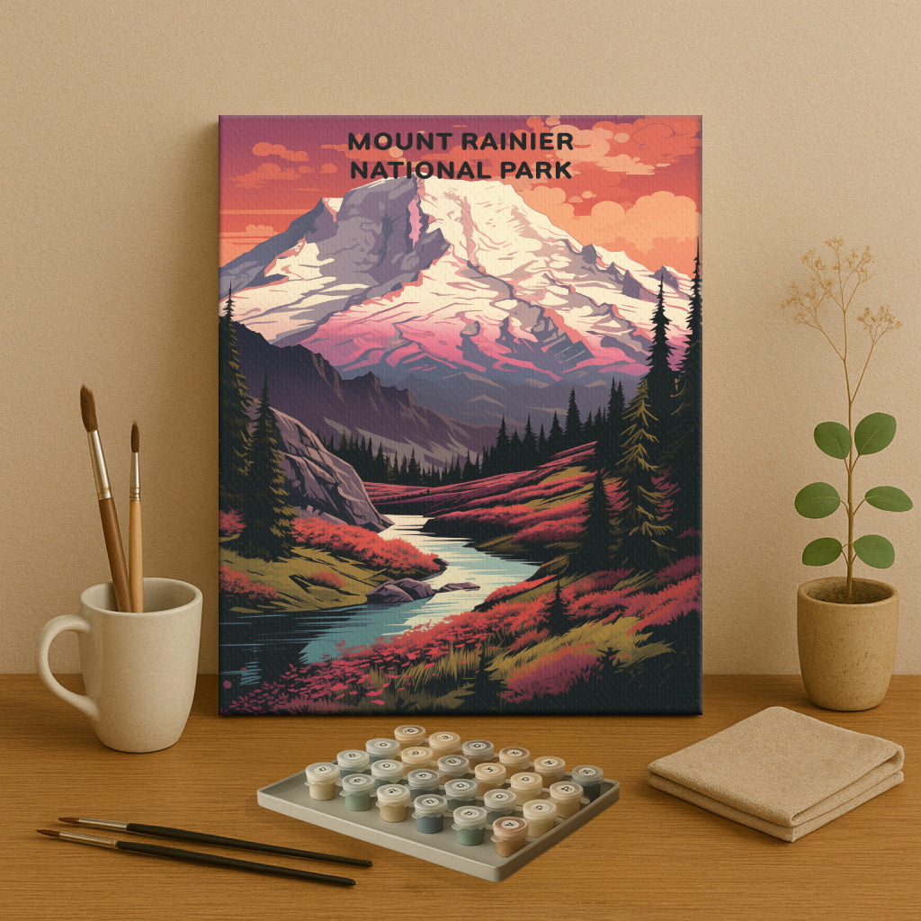 Mount Rainier National Park (Original Edition) | Paint by Numbers Kit EasyArtJoy