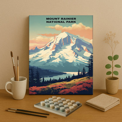 Mount Rainier National Park | Paint by Numbers Kit EasyArtJoy