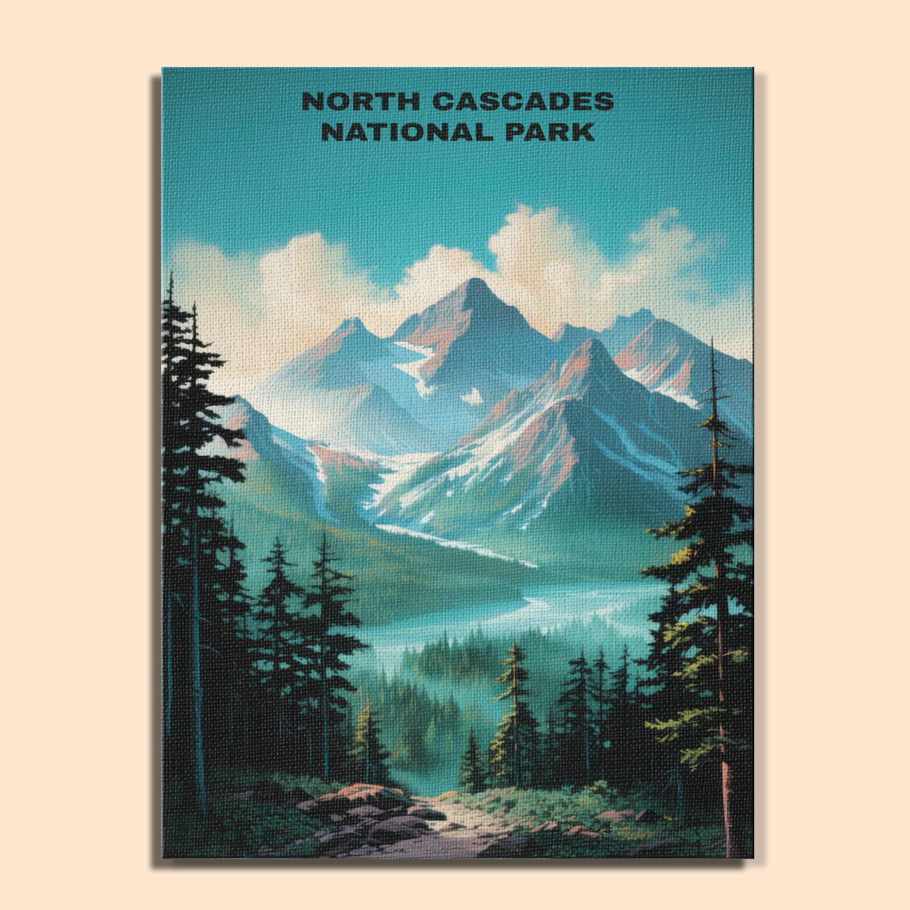 North Cascades National Park | Paint by Numbers Kit EasyArtJoy