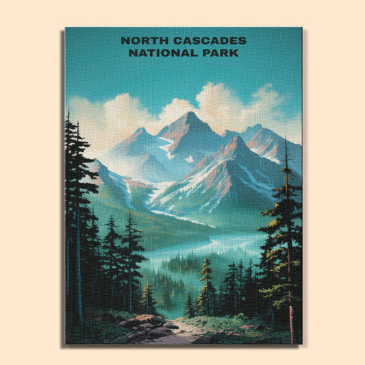 North Cascades National Park | Paint by Numbers Kit EasyArtJoy