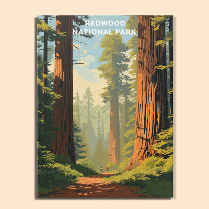 Redwood National Park (Original Edition) | Paint by Numbers Kit EasyArtJoy