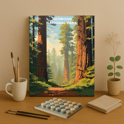 Redwood National Park (Original Edition) | Paint by Numbers Kit EasyArtJoy