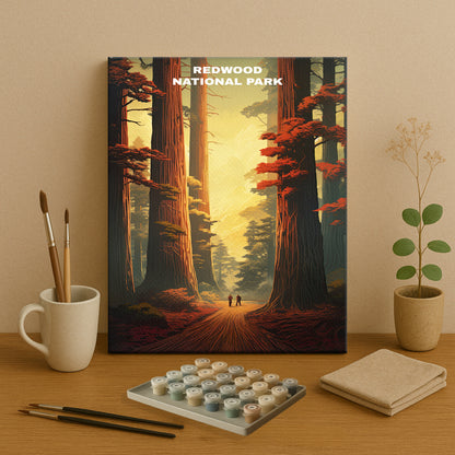 Redwood National Park | Paint by Numbers Kit EasyArtJoy