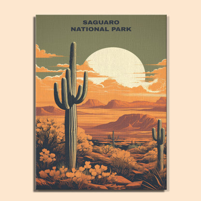 Saguaro National Park | Paint by Numbers Kit EasyArtJoy