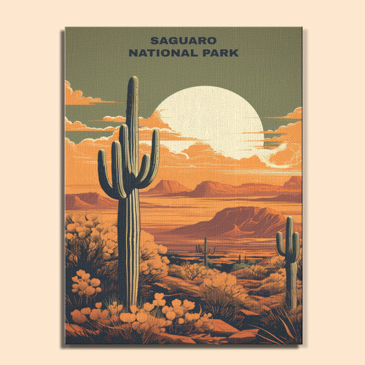 Saguaro National Park | Paint by Numbers Kit EasyArtJoy