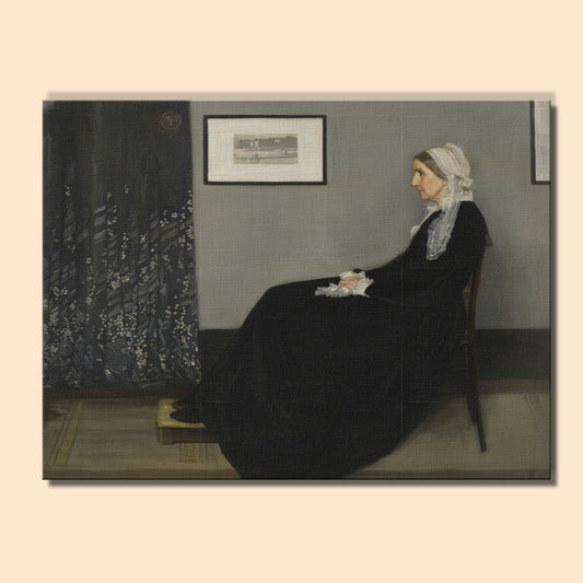 Seated Lady in Black | Paint by Numbers Kit EasyArtJoy