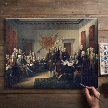 Signing of the Historic Document | Paint by Numbers Kit EasyArtJoy
