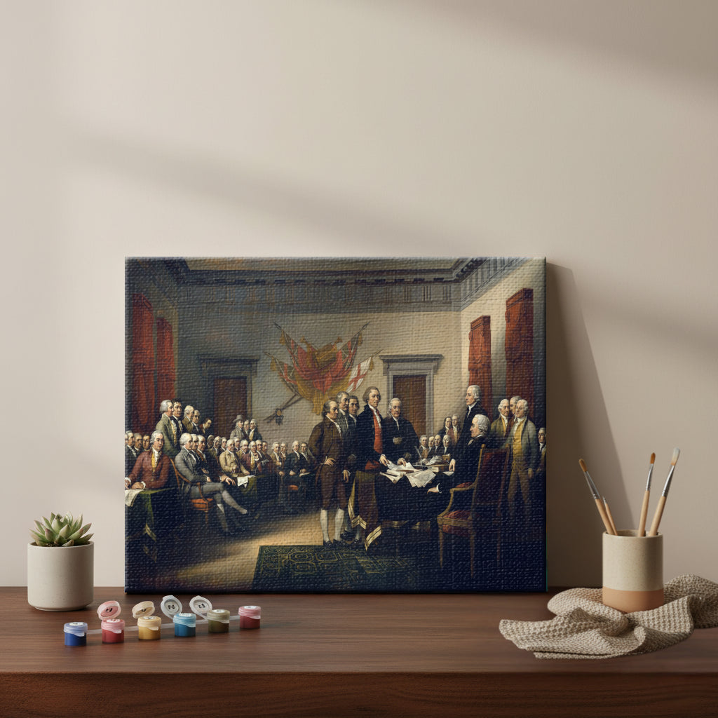 Signing of the Historic Document | Paint by Numbers Kit EasyArtJoy