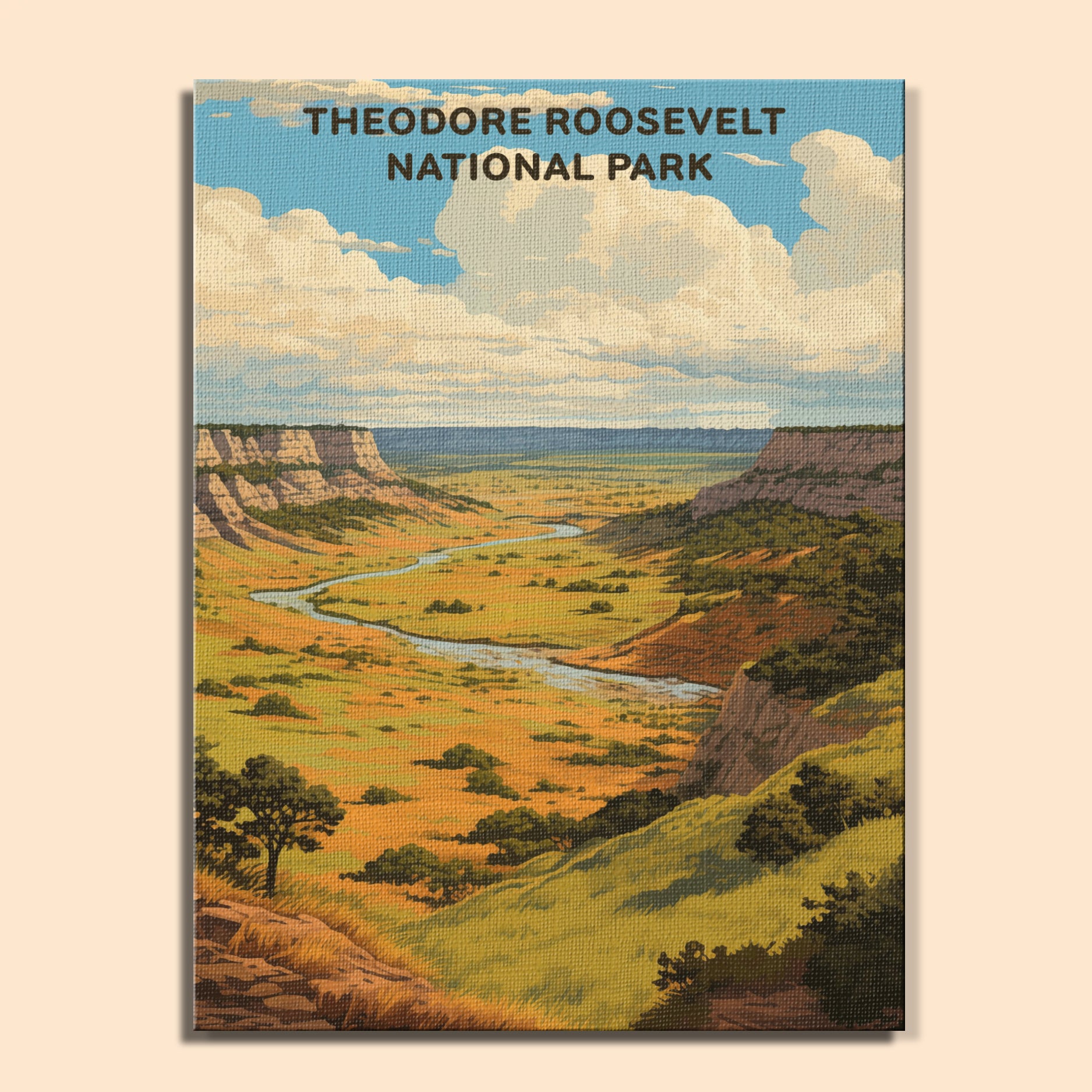Theodore Roosevelt National Park (Original Edition) | Paint by Numbers Kit EasyArtJoy