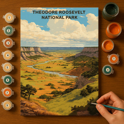 Theodore Roosevelt National Park (Original Edition) | Paint by Numbers Kit EasyArtJoy