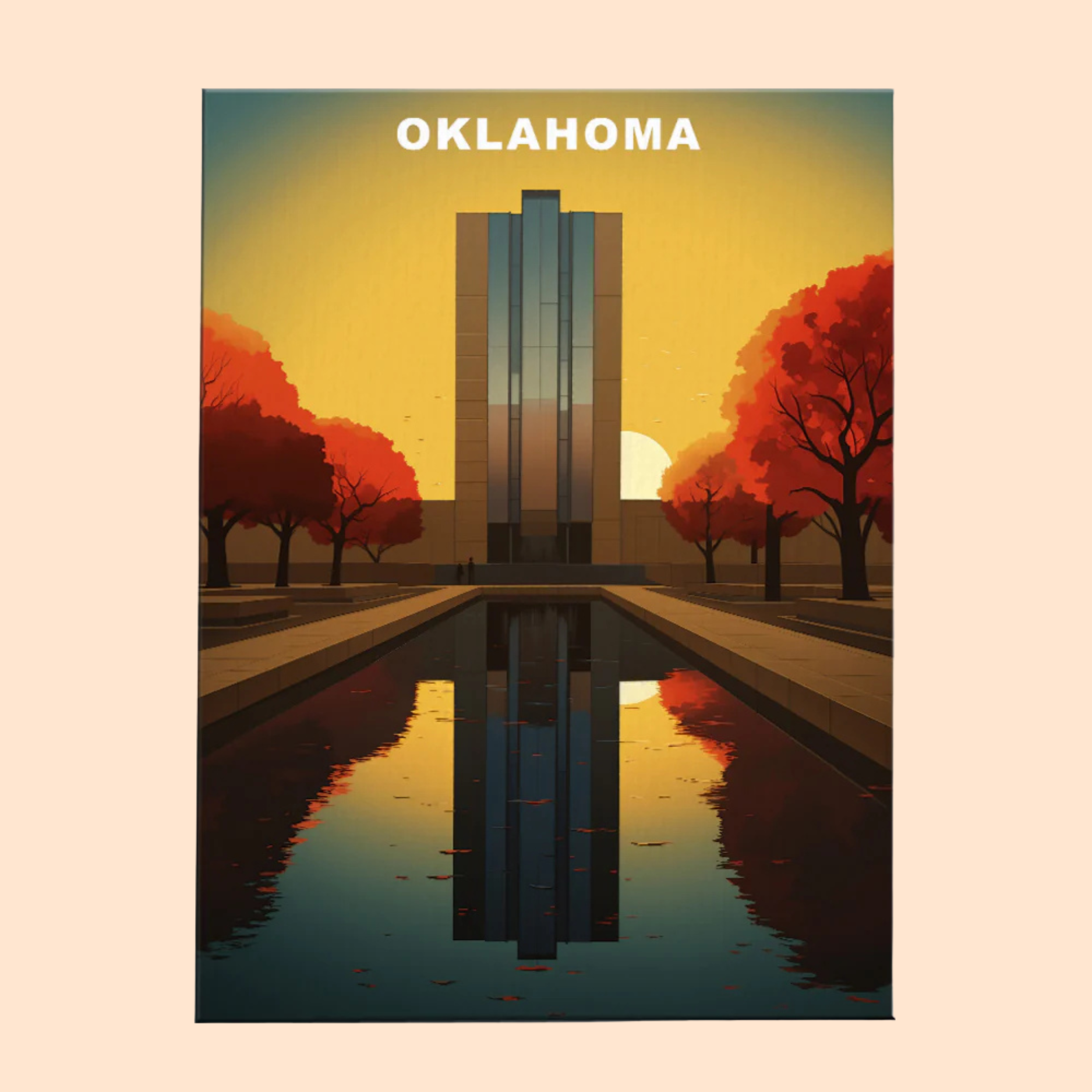 Oklahoma U.S. State - Paint by Numbers Kit EasyArtJoy