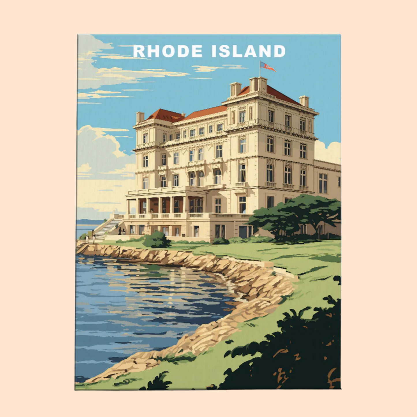 Rhode Island U.S. State - Paint by Numbers Kit EasyArtJoy