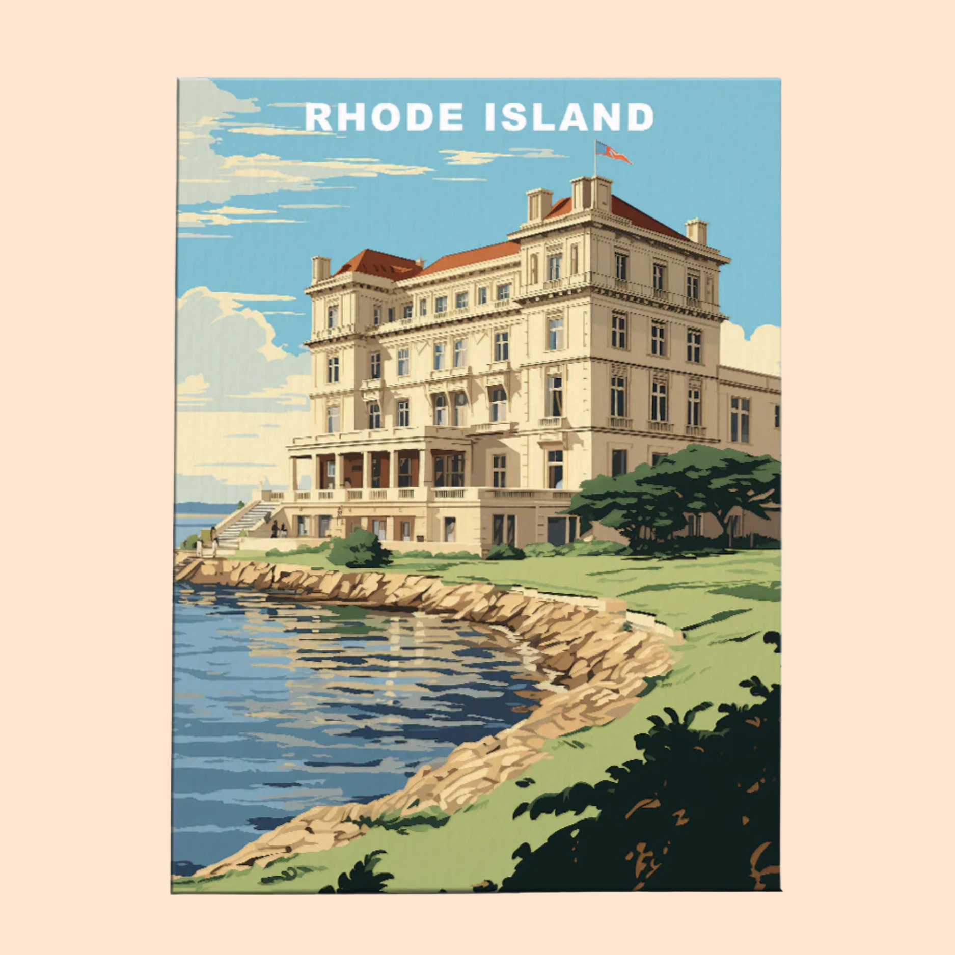 Rhode Island U.S. State - Paint by Numbers Kit EasyArtJoy