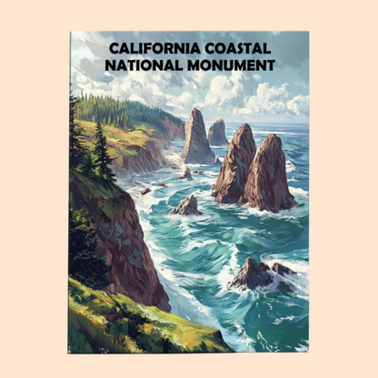 California Coastal National Monument - Paint by Numbers Kit EasyArtJoy