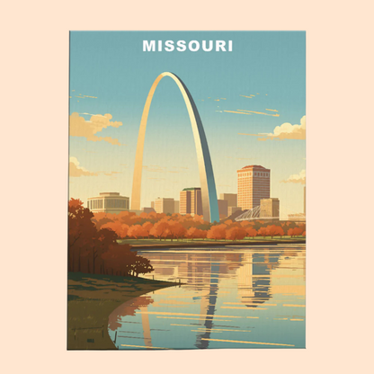 Missouri U.S. State - Paint by Numbers Kit EasyArtJoy