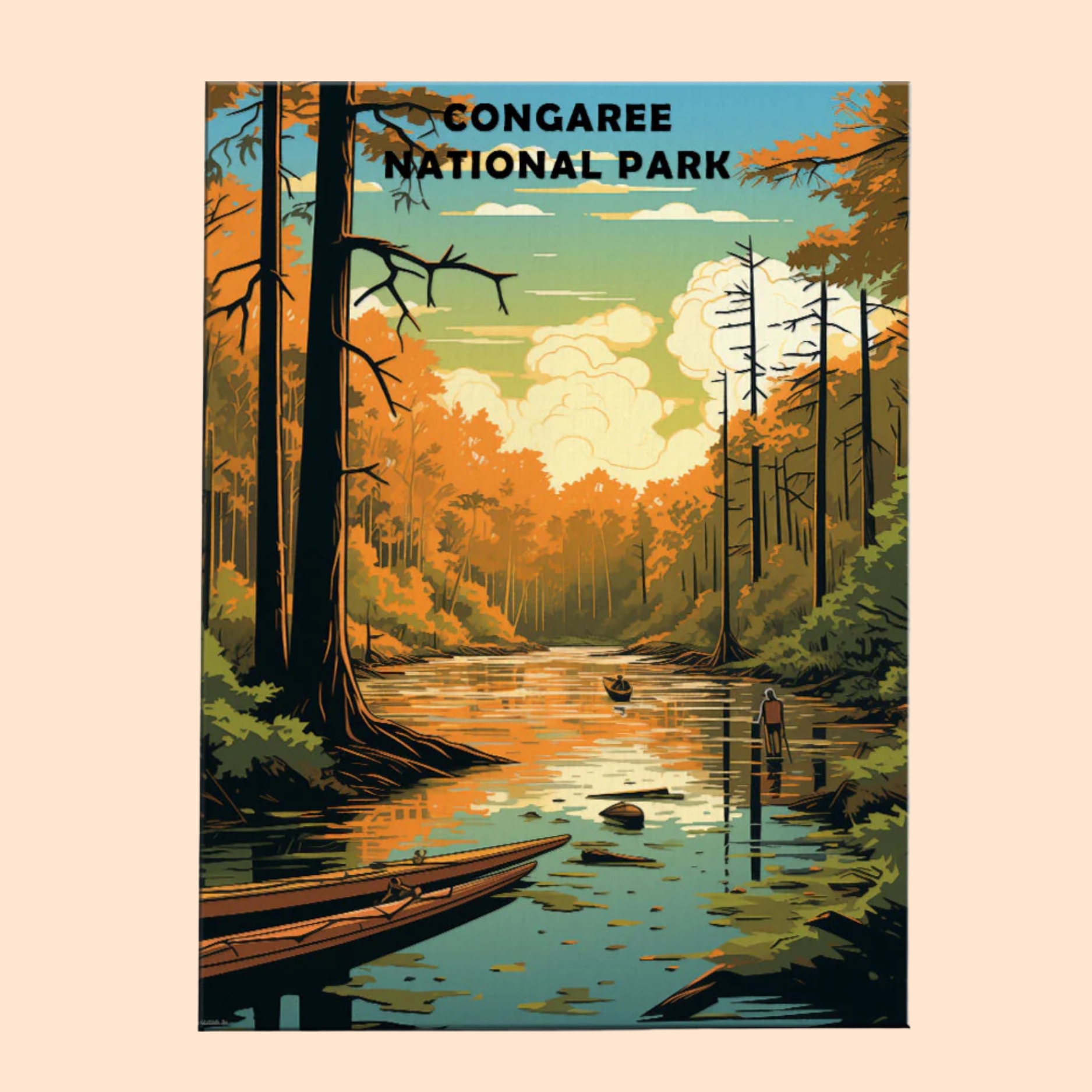 Congaree National Park - Paint by Numbers Kit EasyArtJoy