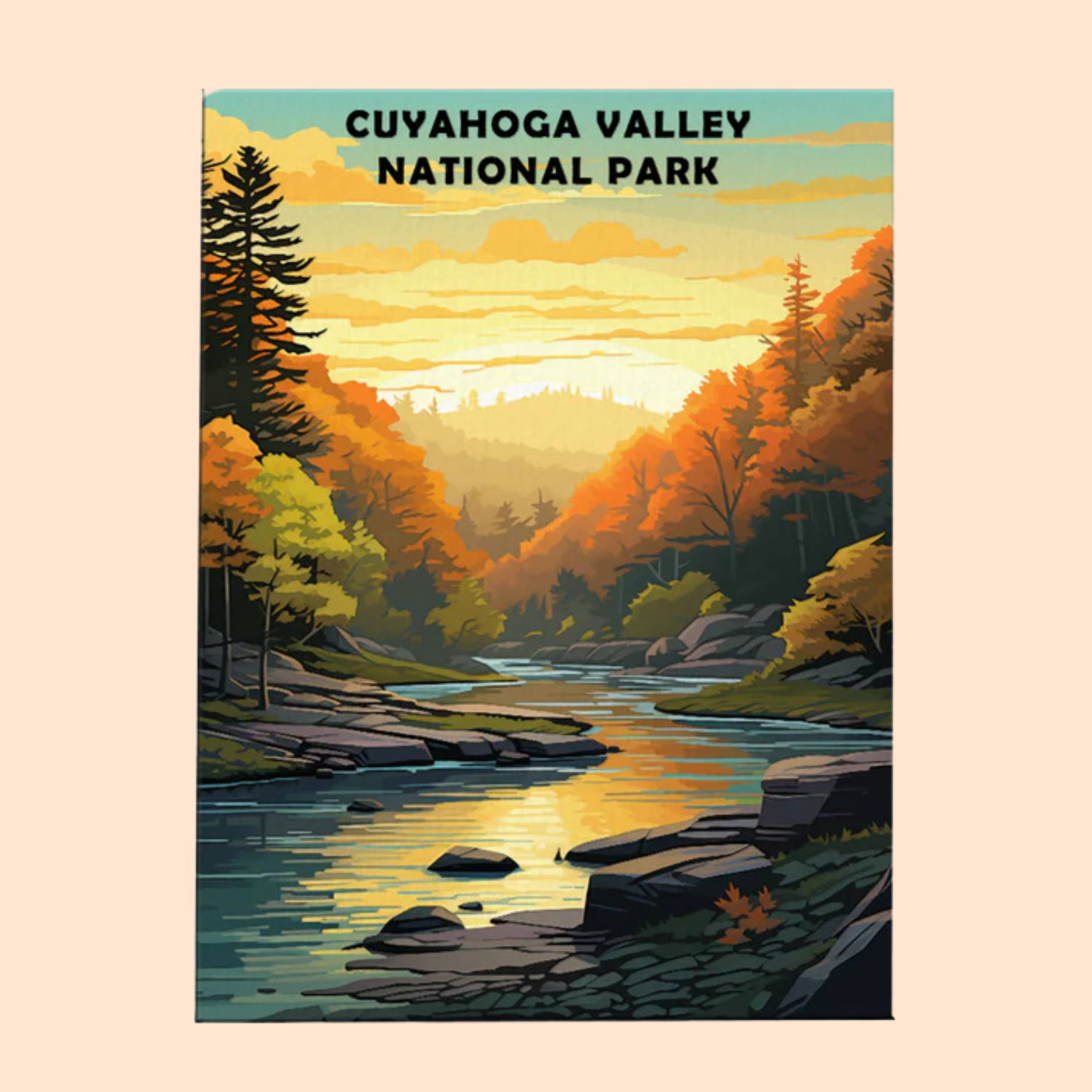 Cuyahoga Valley National Park - Paint by Numbers Kit EasyArtJoy