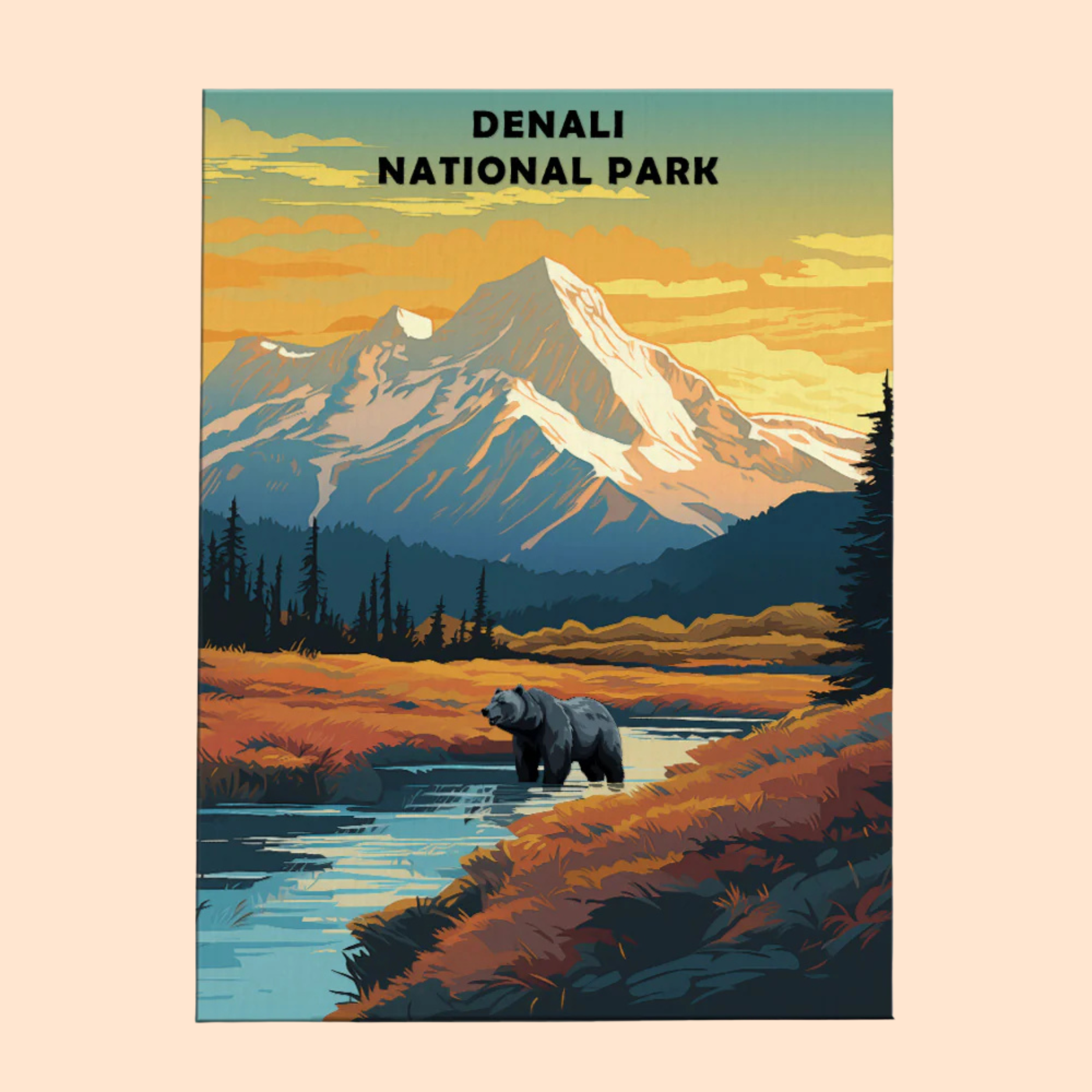 Denali National Park and Preserve - Paint by Numbers Kit EasyArtJoy