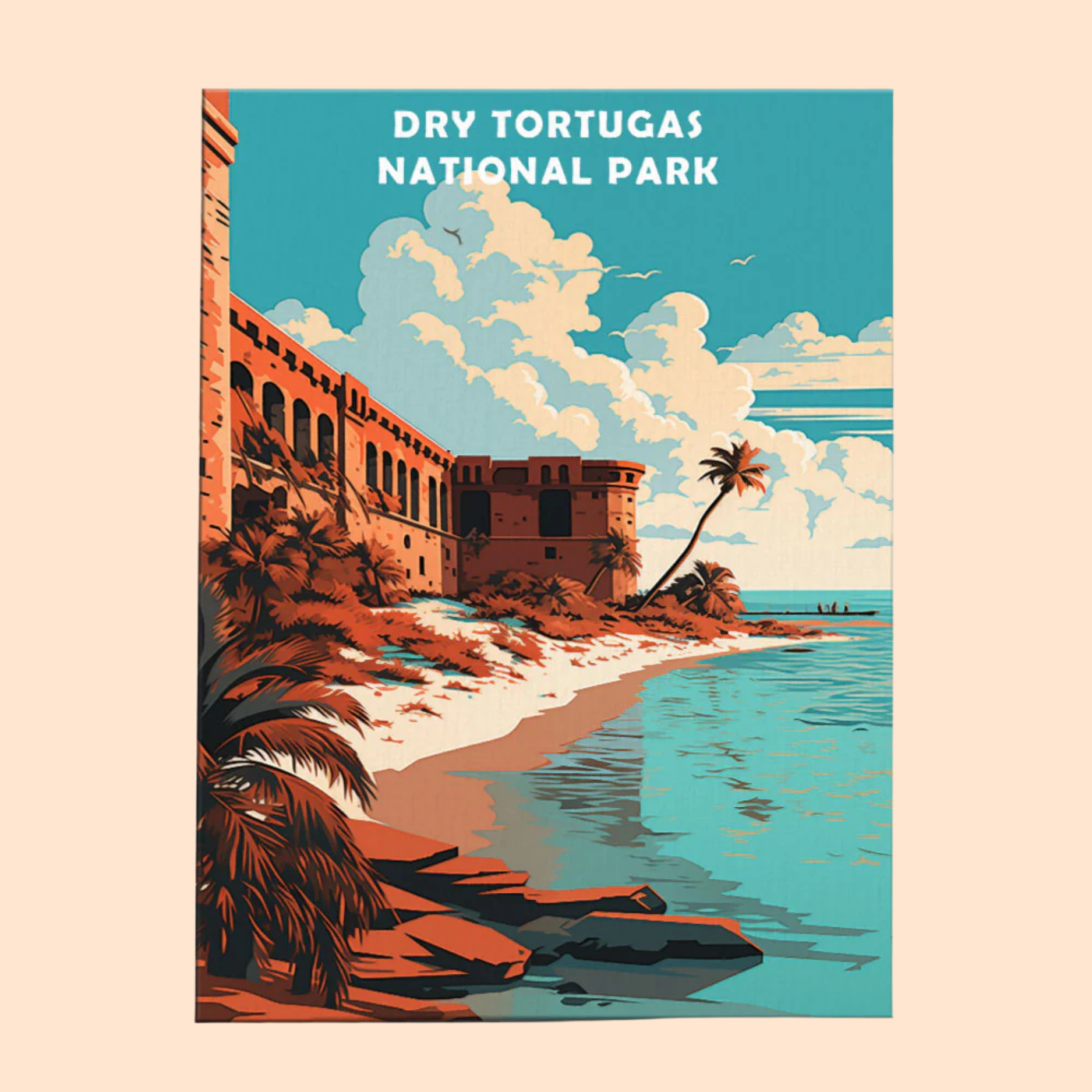Dry Tortugas National Park - Paint by Numbers Kit EasyArtJoy