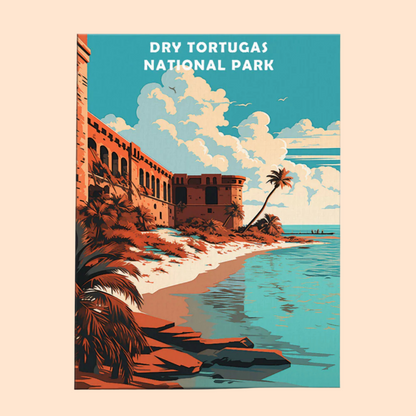 Dry Tortugas National Park - Paint by Numbers Kit EasyArtJoy