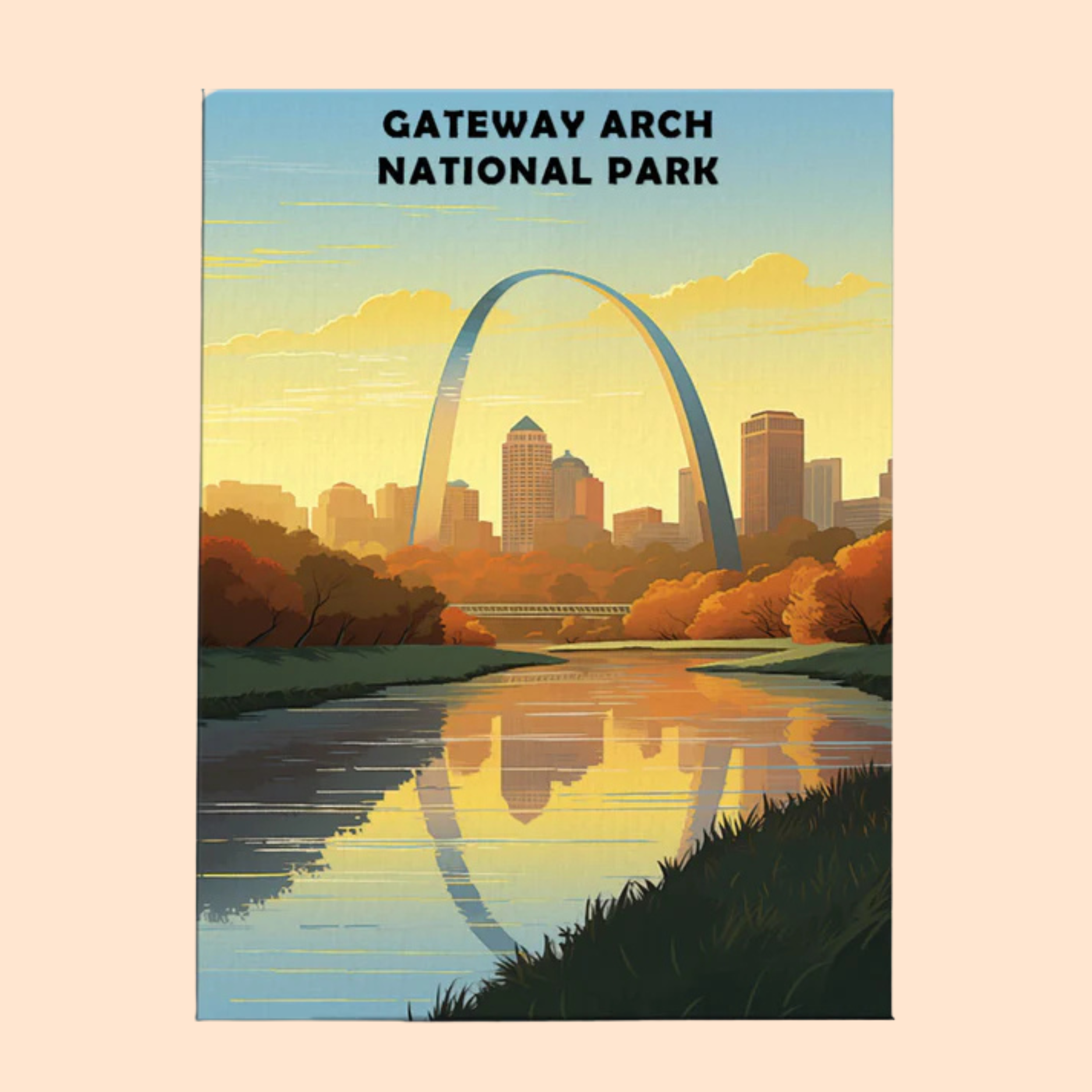 Gateway Arch National Park - Paint by Numbers Kit EasyArtJoy