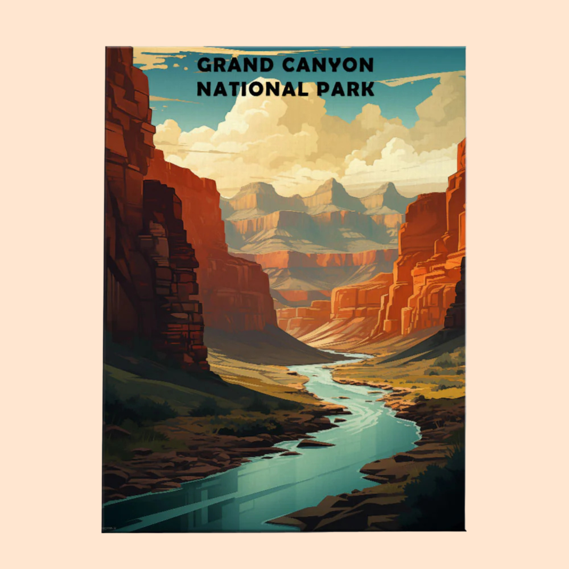 Grand Canyon National Park - Paint by Numbers Kit EasyArtJoy