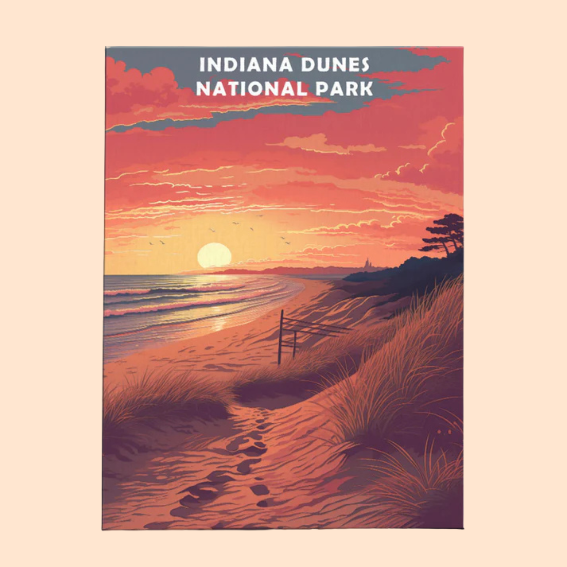 Indiana Dunes National Park - Paint by Numbers Kit EasyArtJoy