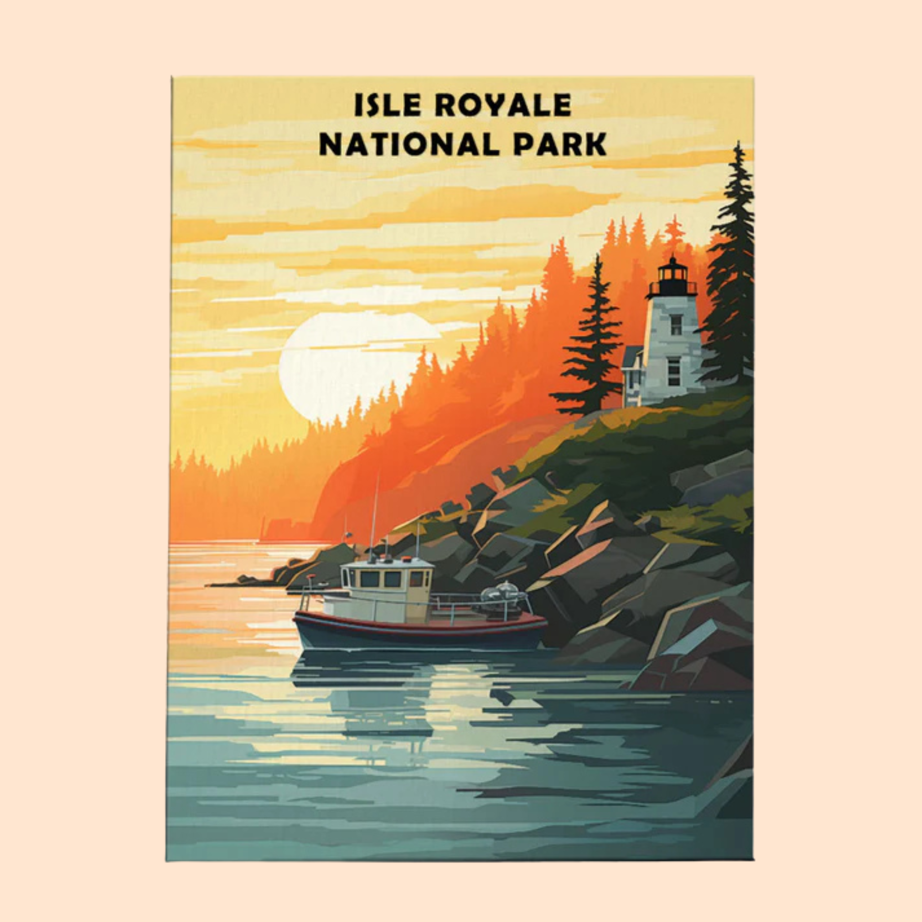 Isle Royale National Park - Paint by Numbers Kit EasyArtJoy