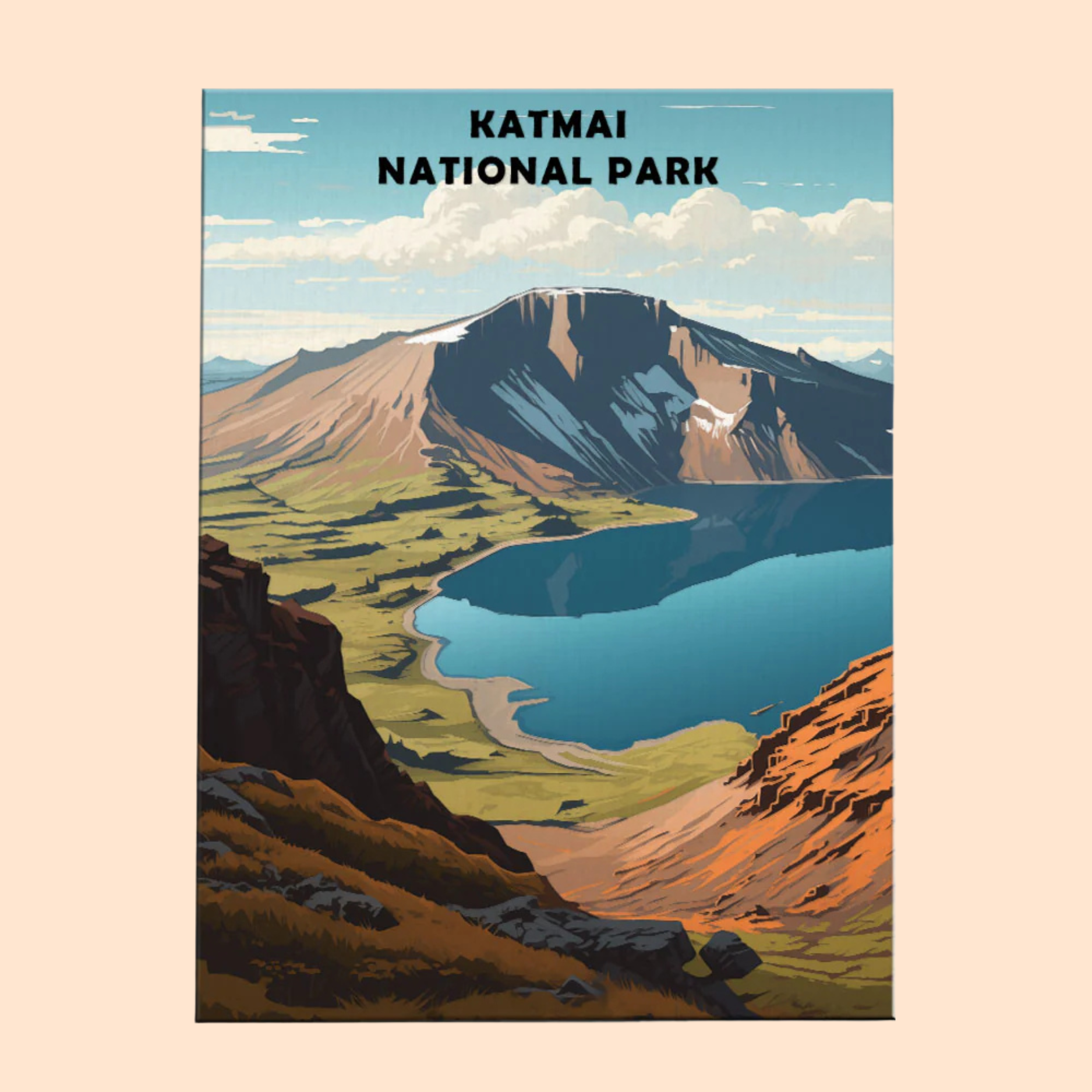 Katmai National Park - Paint by Numbers Kit EasyArtJoy
