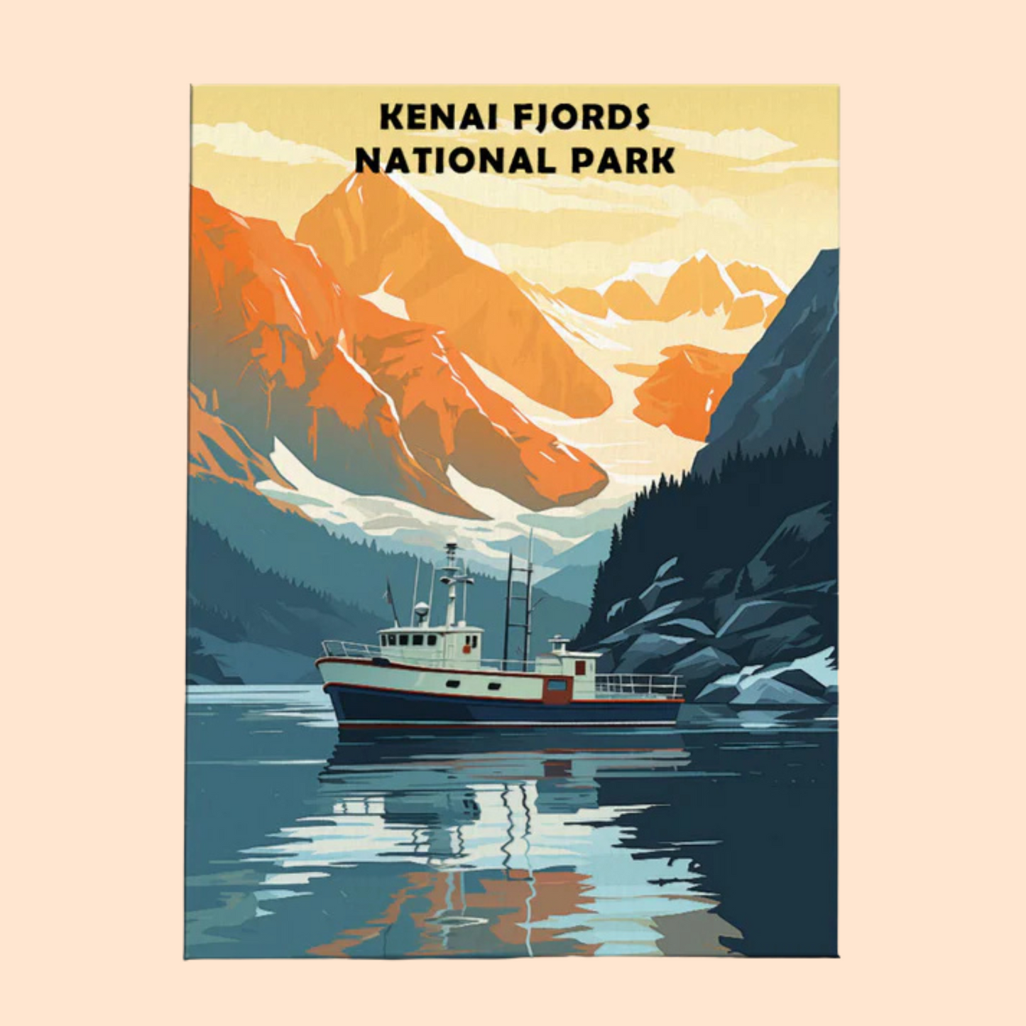 Kenai Fjords National Park - Paint by Numbers Kit EasyArtJoy