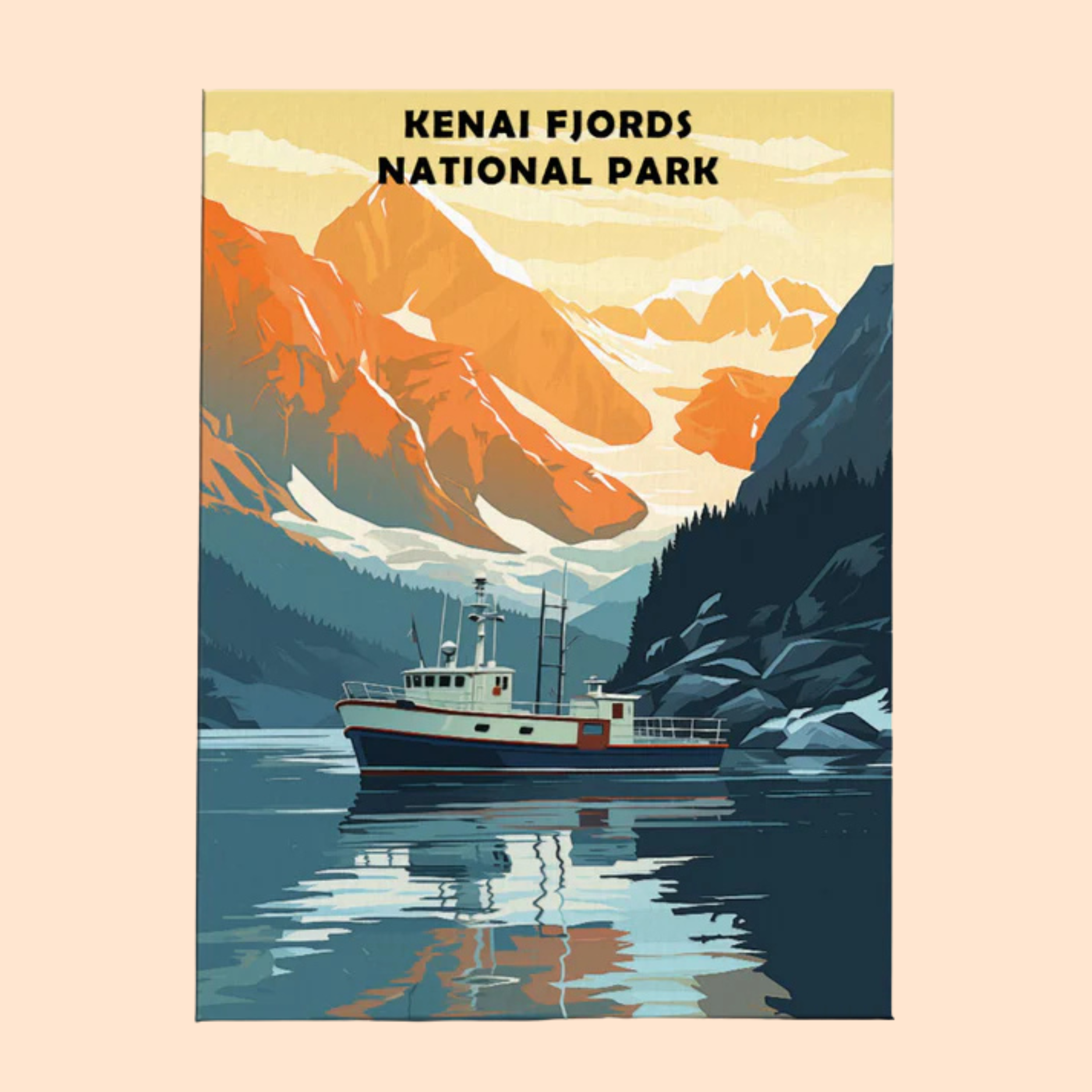Kenai Fjords National Park - Paint by Numbers Kit EasyArtJoy