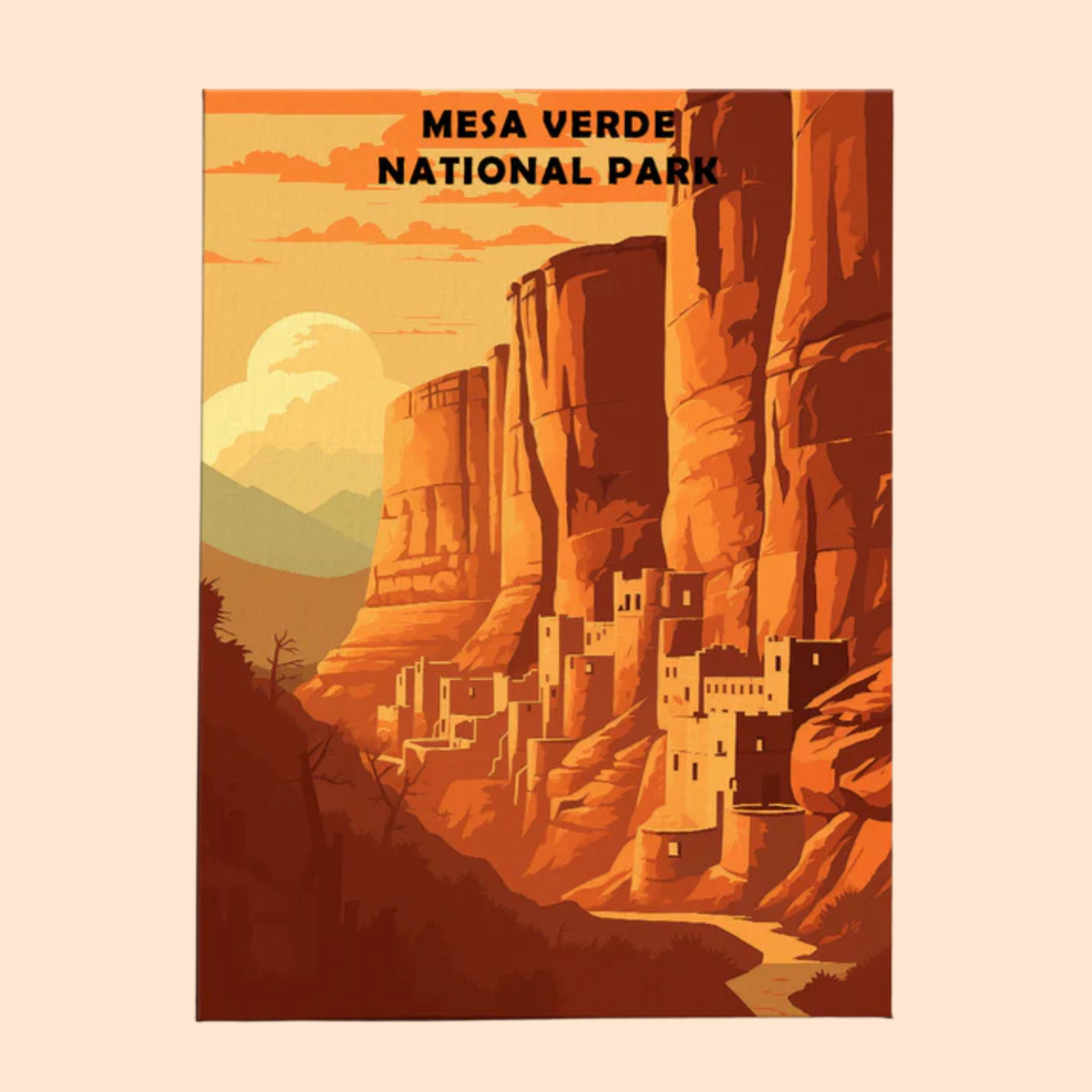 Mesa Verde National Park - Paint by Numbers Kit EasyArtJoy
