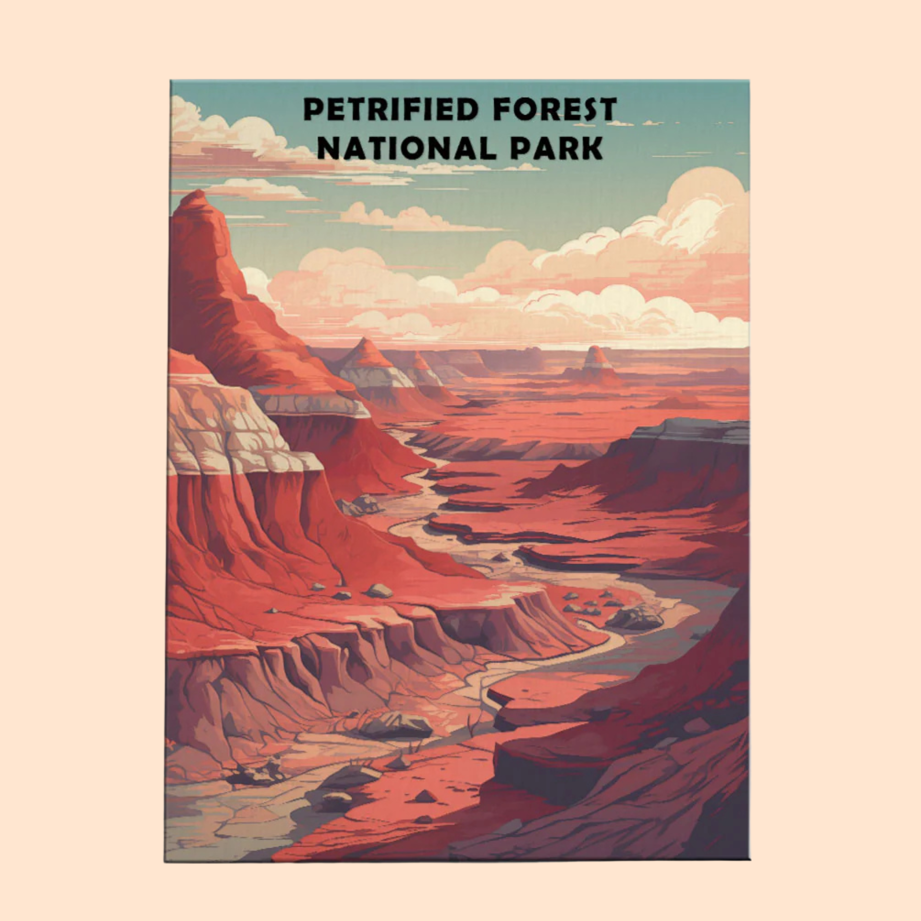 Petrified Forest National Park - Paint by Numbers Kit EasyArtJoy